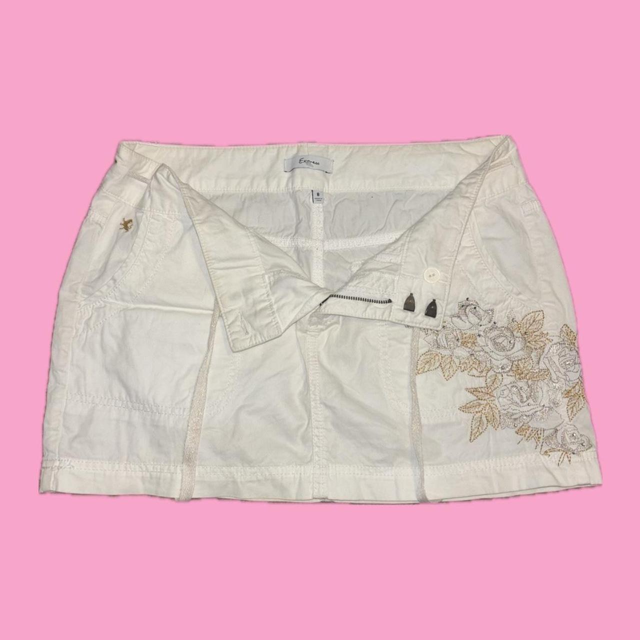 Express Women's Skirt - White/Cream - 8 – White e… - image 2