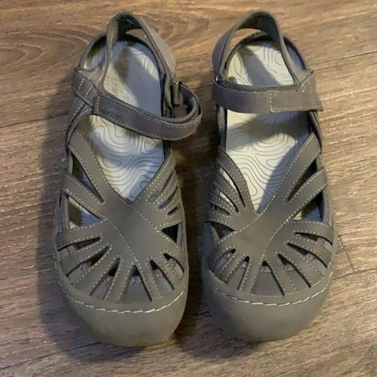 Poppy sandals by JSport by Jambu in Gray. These Depop