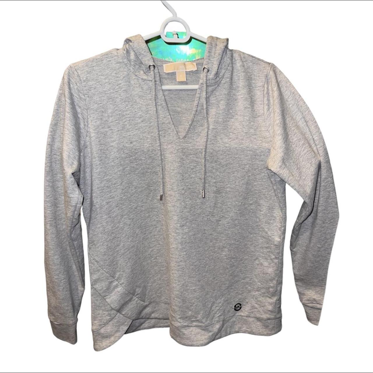 Michael kors deals hoodie womens silver