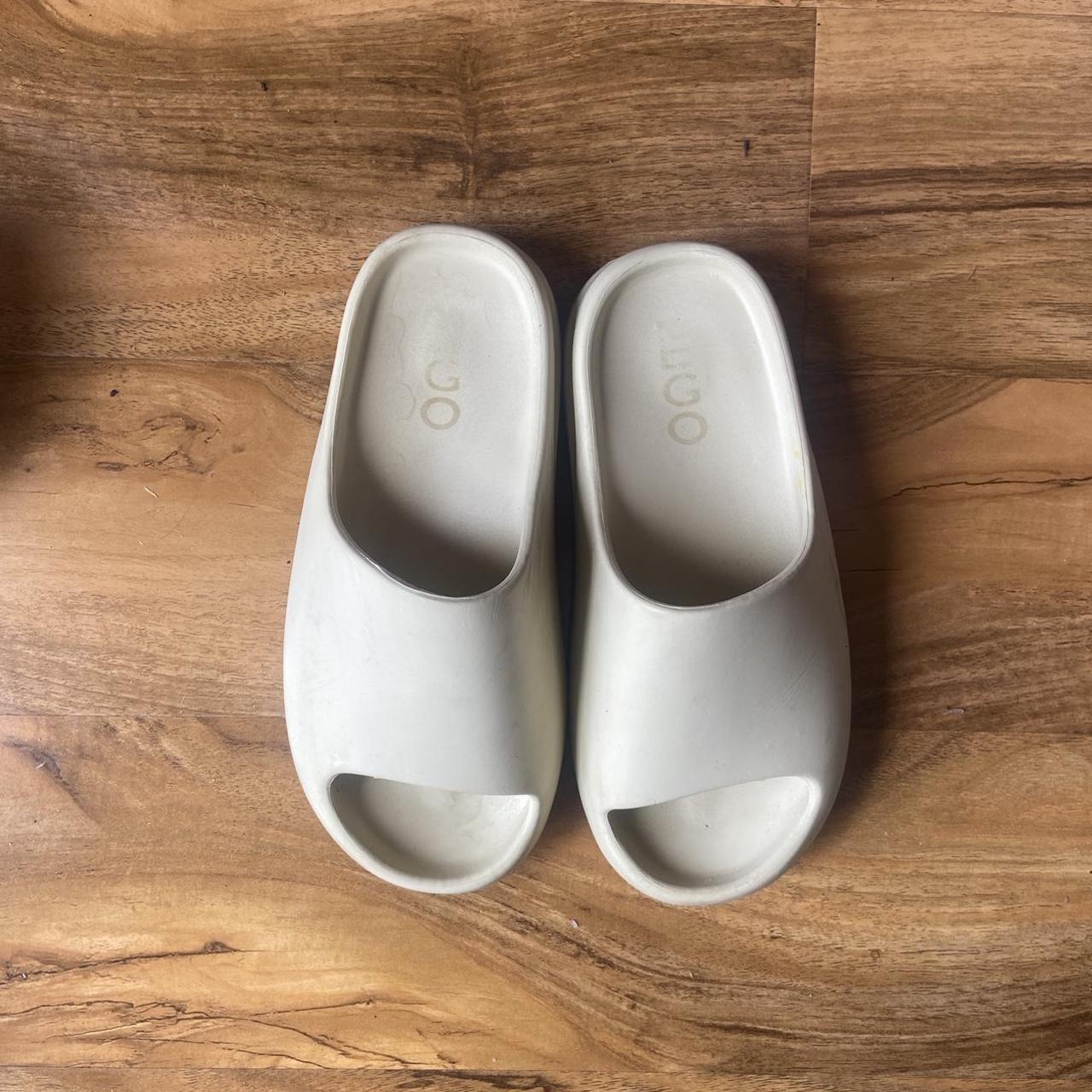 Ego cream beige slides sliders Worn a few times Size... Depop