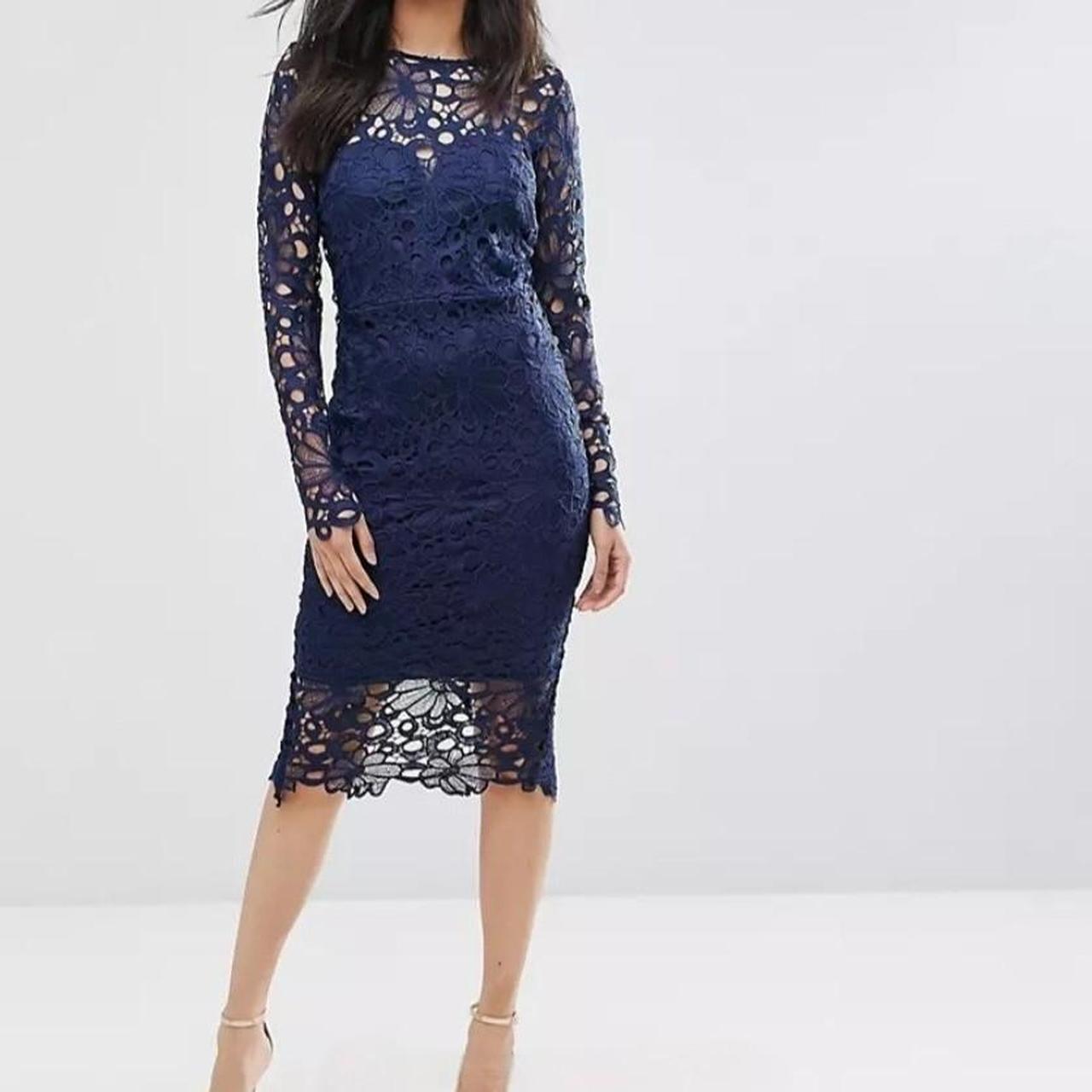 Ax paris shop navy lace dress