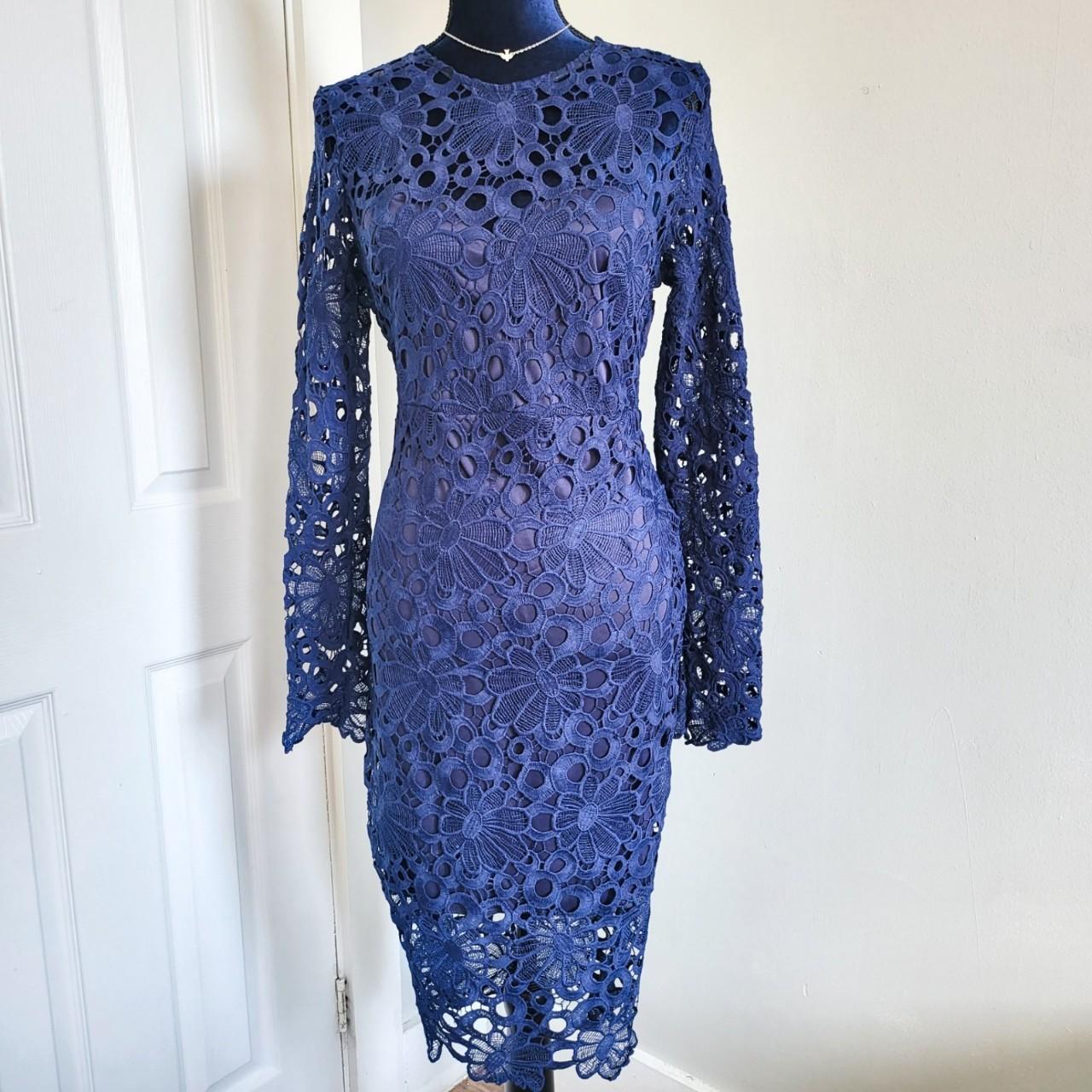 Ax paris outlet blue lace dress