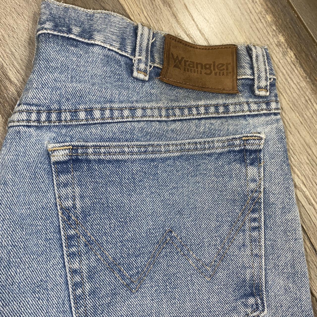 wrangler rugged wear light blue jeans 34x32 straight... - Depop