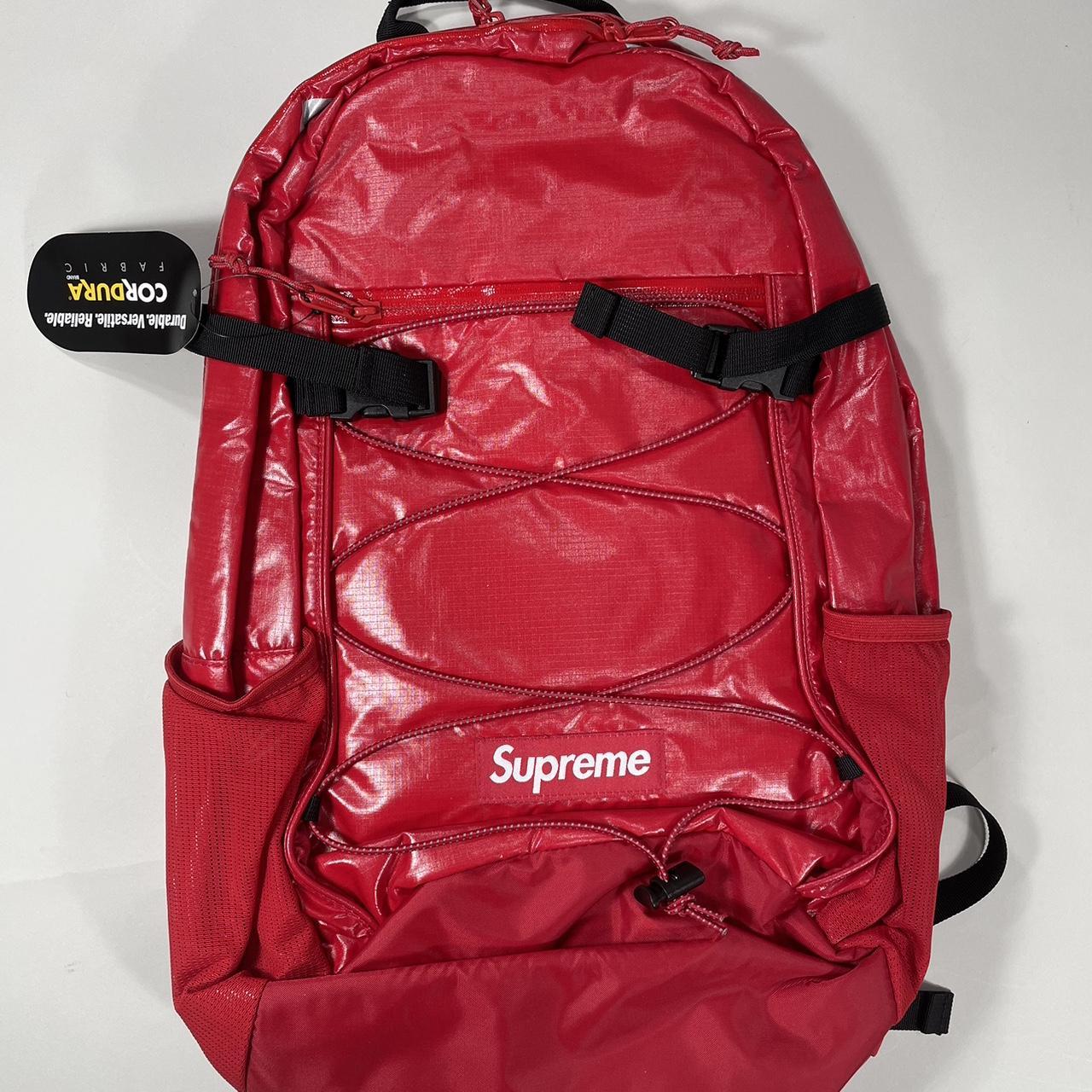 Supreme fw17 hot sale backpack red