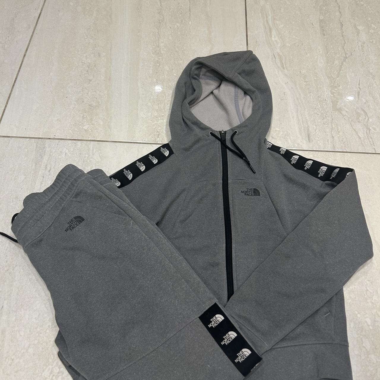 Grey north outlet face tracksuit womens