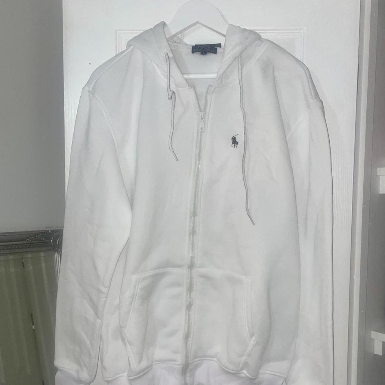 White Polo Ralph Lauren Tracksuit XL Fits between. Depop