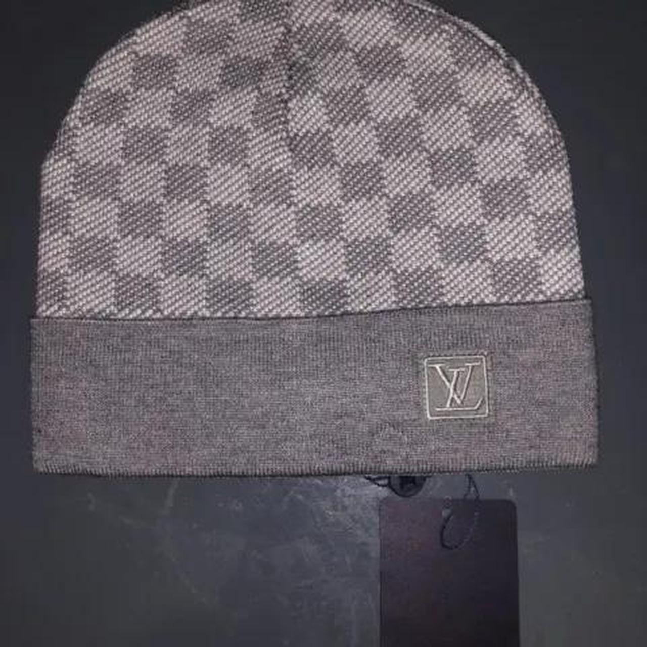 Louis vuitton beanie grey online