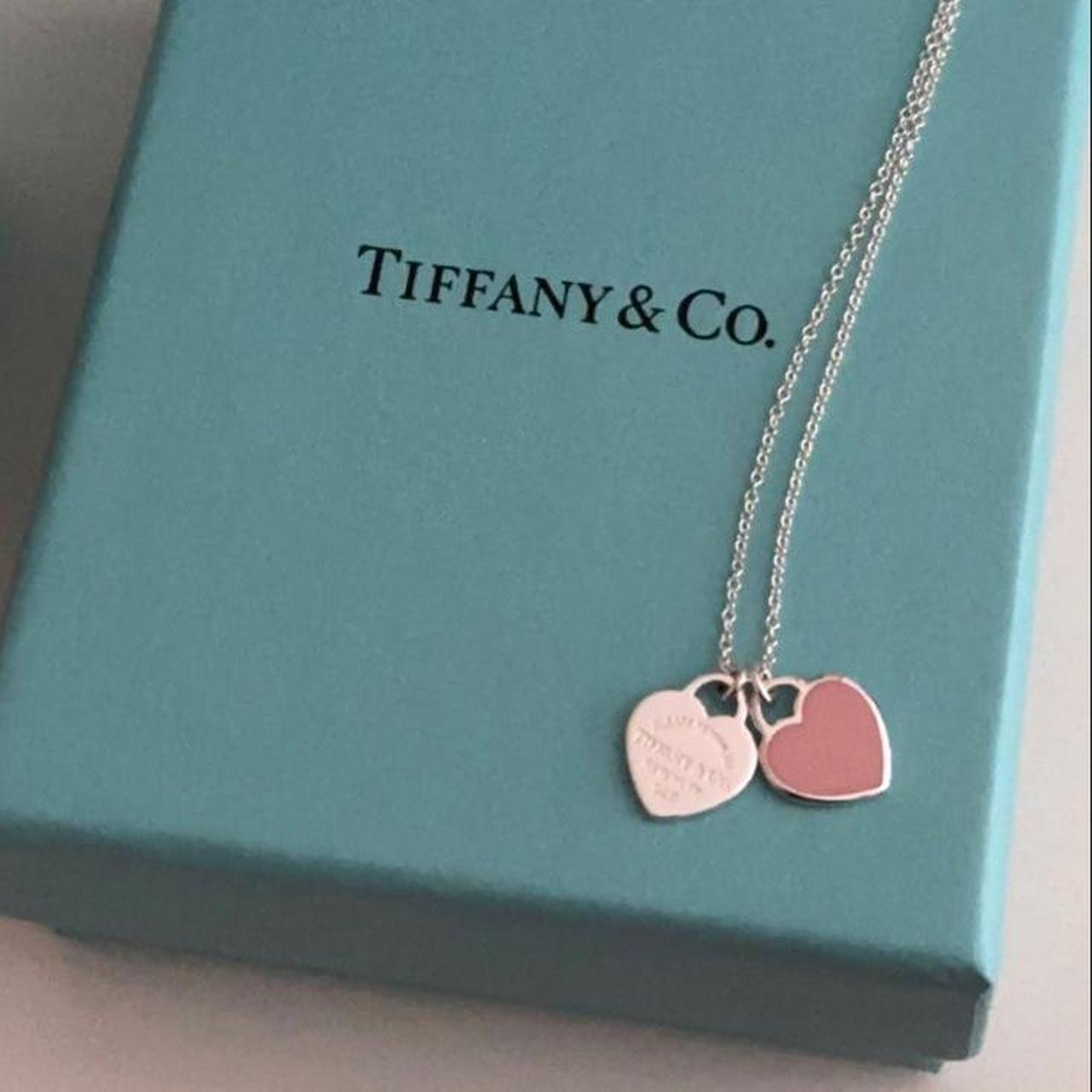 tiffany and co pink heart necklace #trendy #pink - Depop