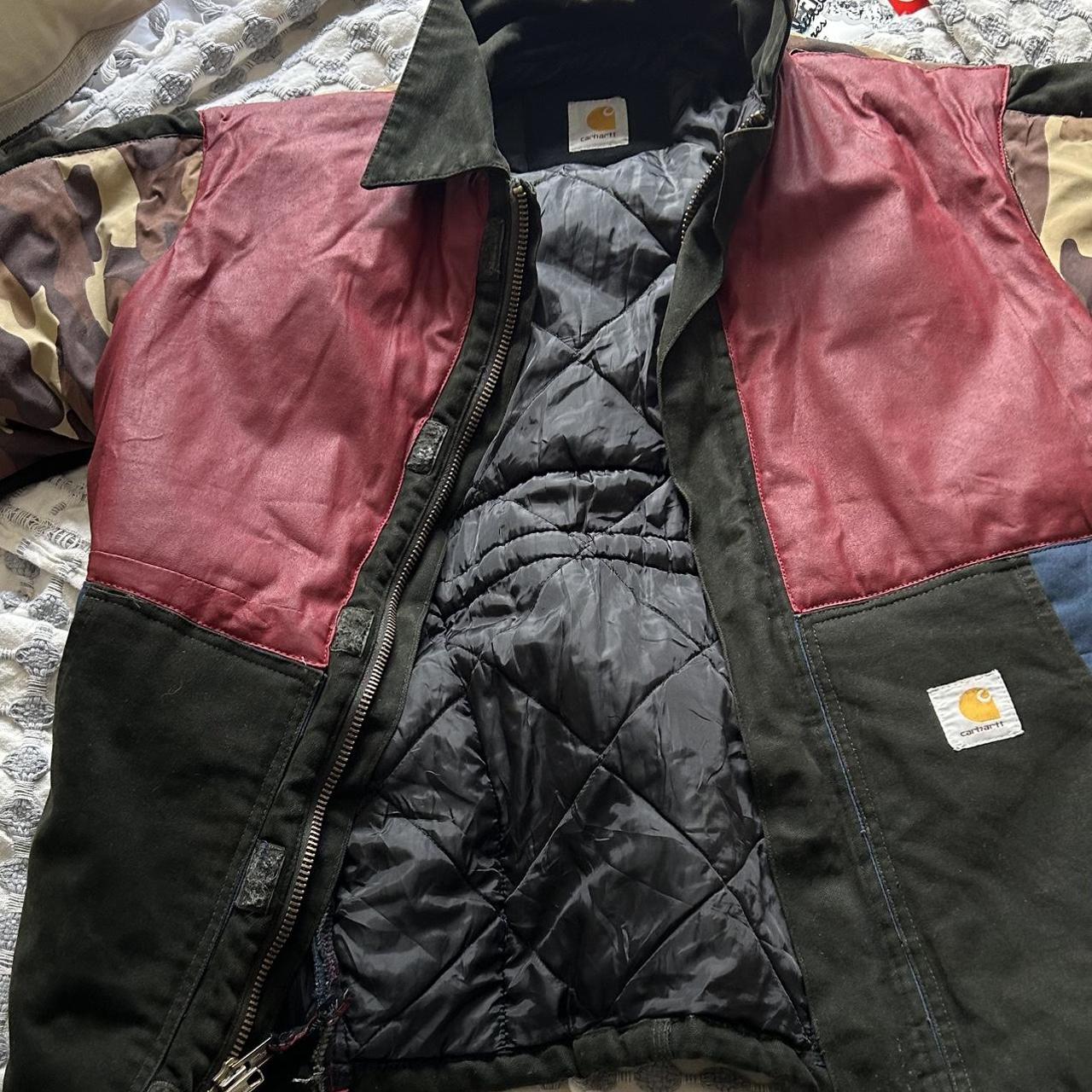 Reworked Carhartt insulated jacket , super cool and... - Depop