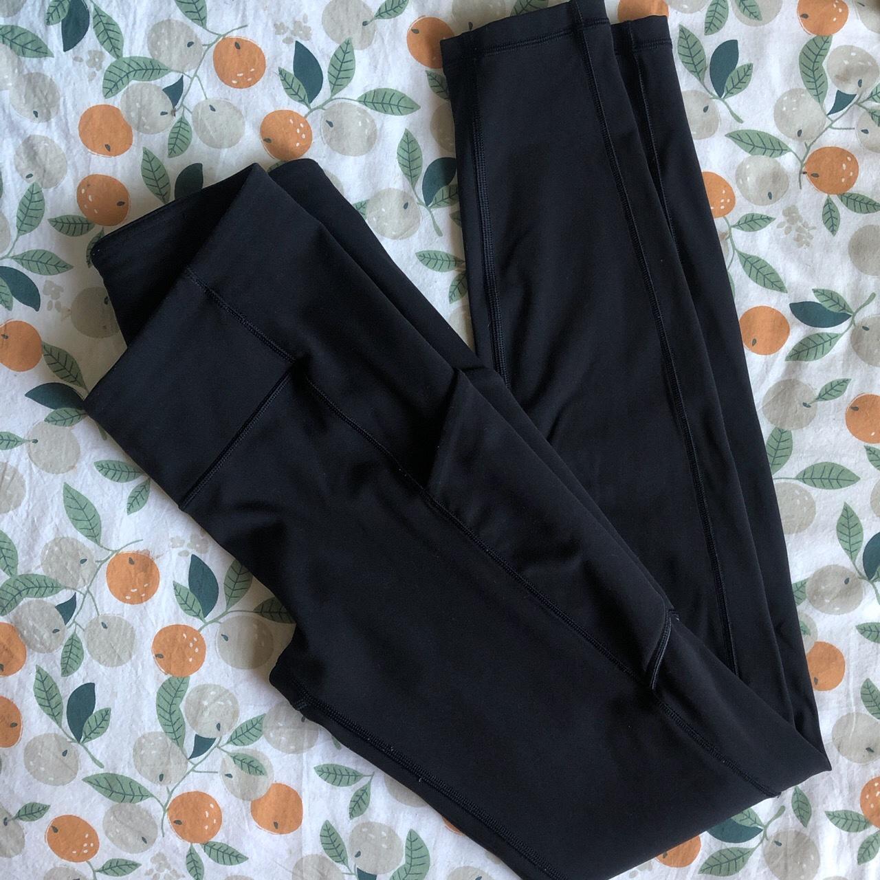 Lululemon black leggings (with pockets✨), size 4, - Depop