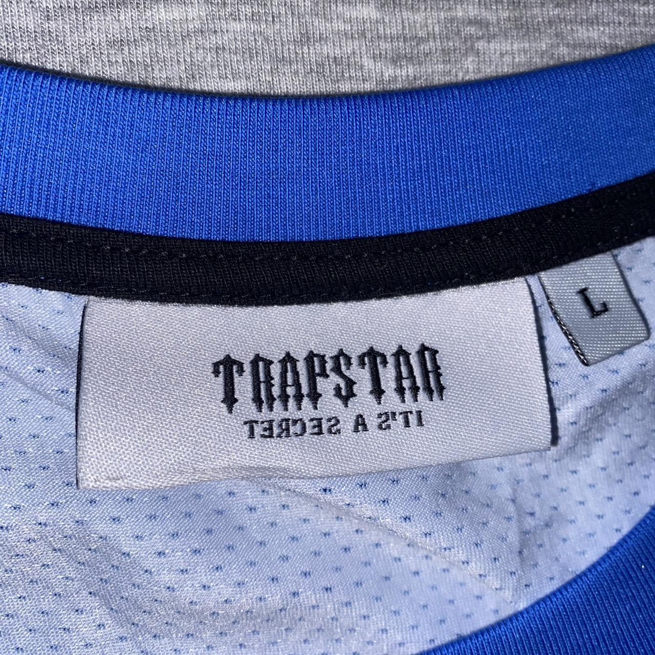 Trapstar Men's Blue T-shirt | Depop