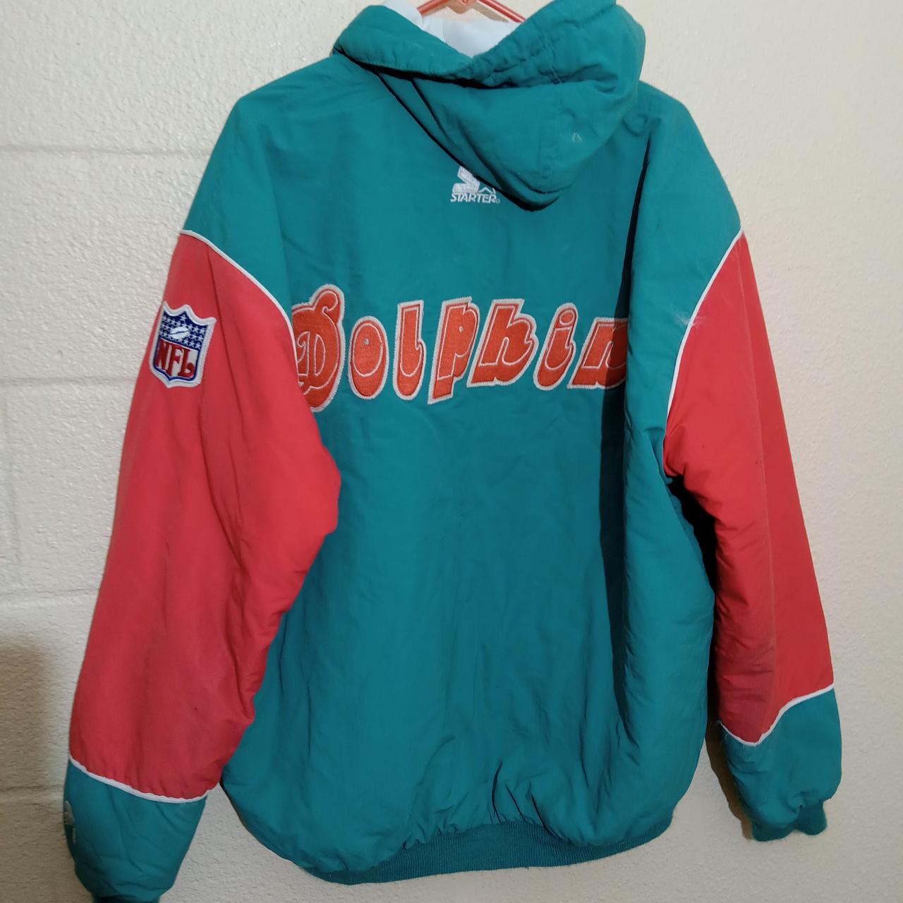 Vintage Miami Dolphins Starter jacket. The colors on - Depop