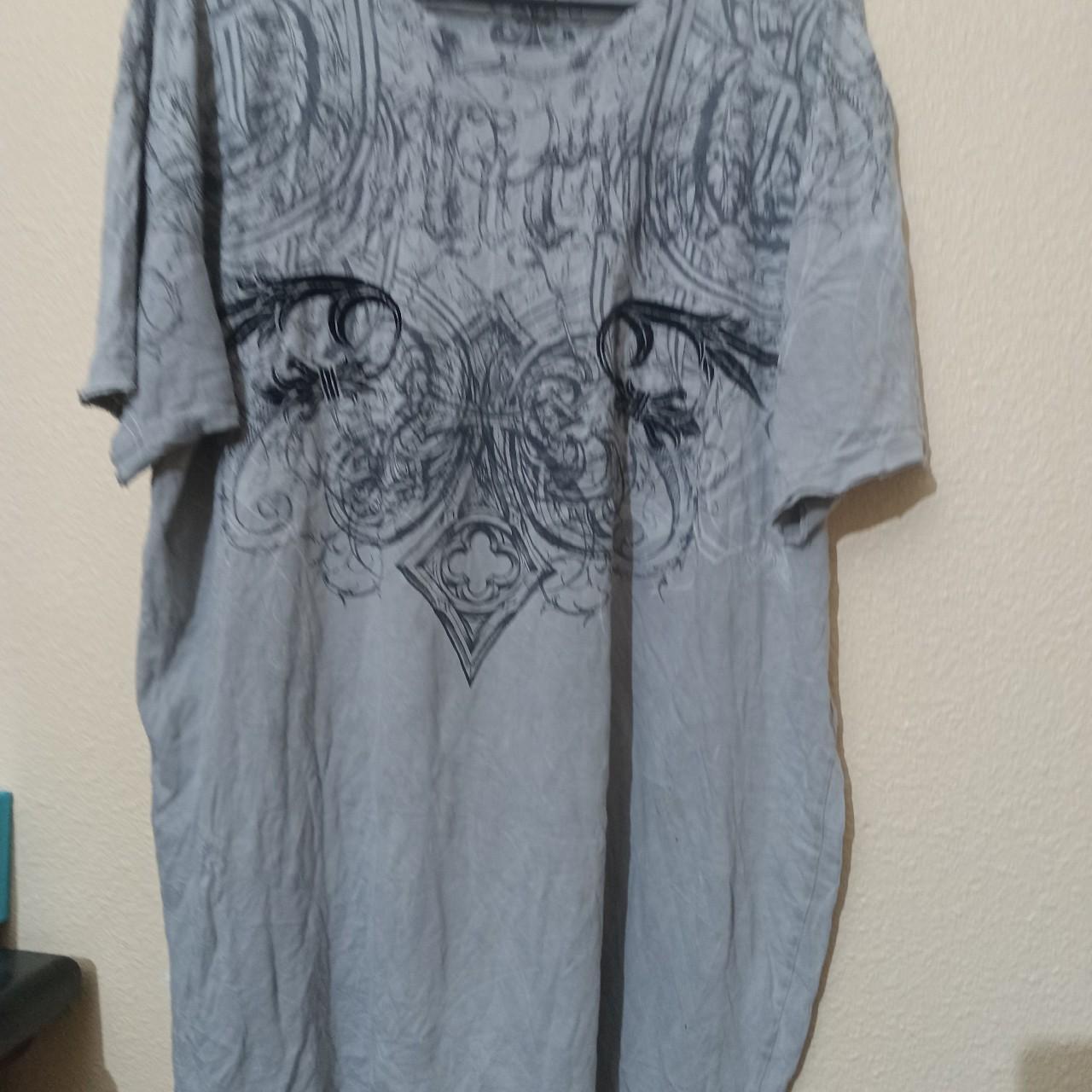 Vintage Y2K Affliction Men's 2XL it has a small hole... - Depop