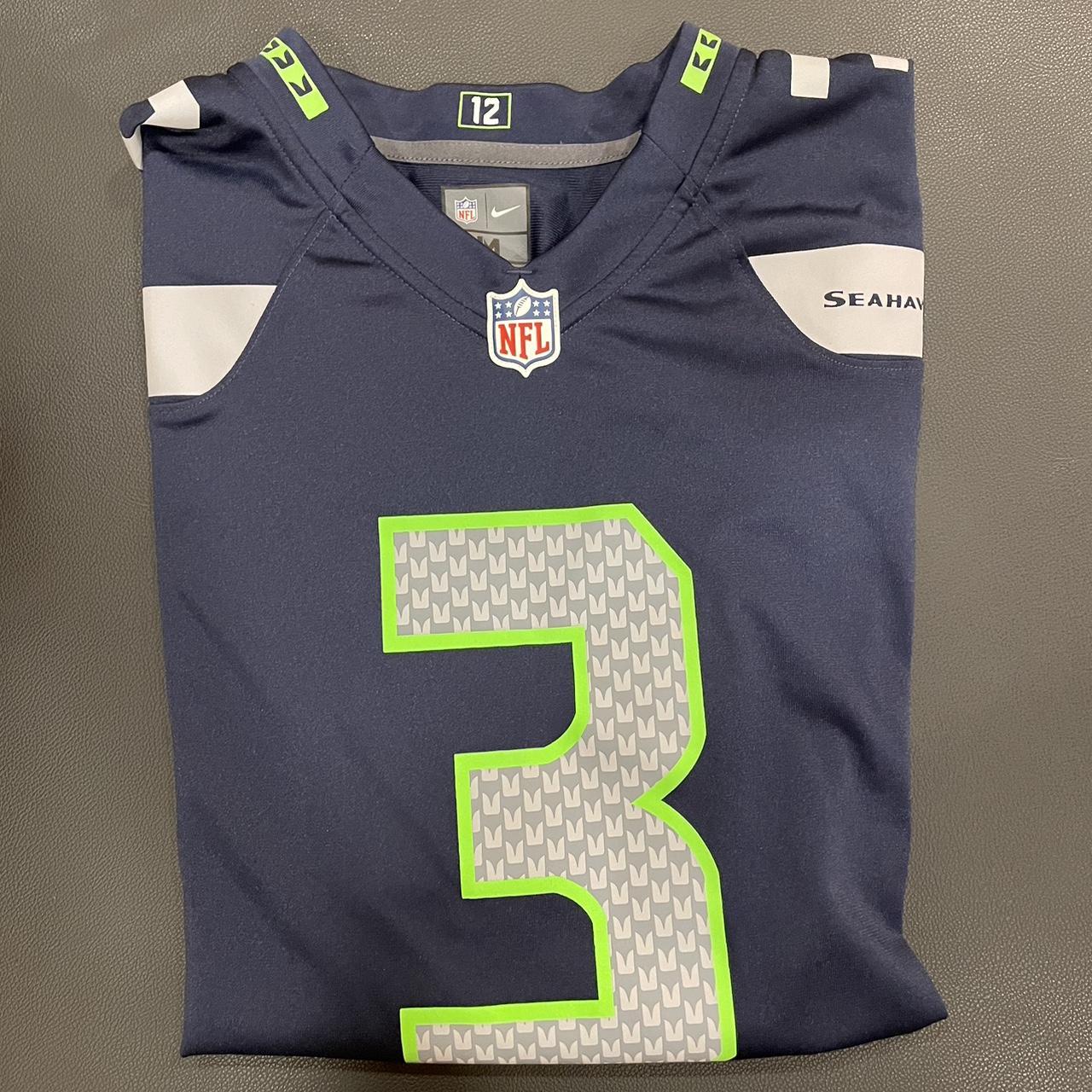 Blue Broncos Russel Wilson Football Jersey Size - Depop