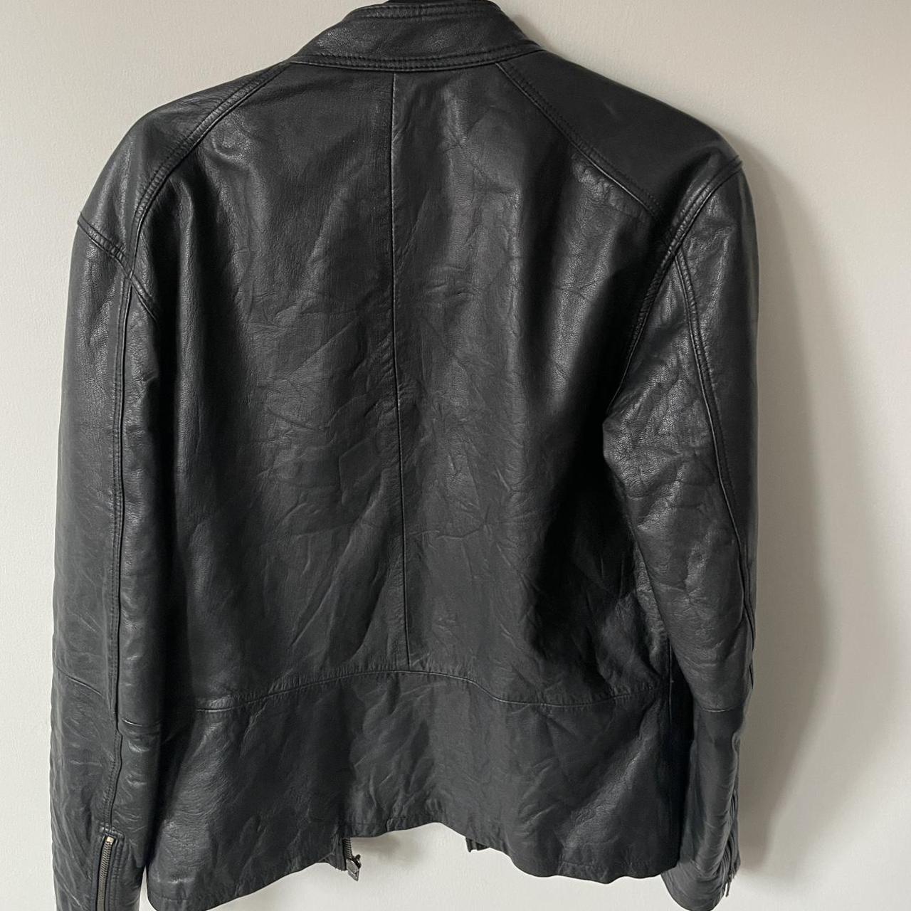 Barneys Originals Leather Jacket - Size... - Depop