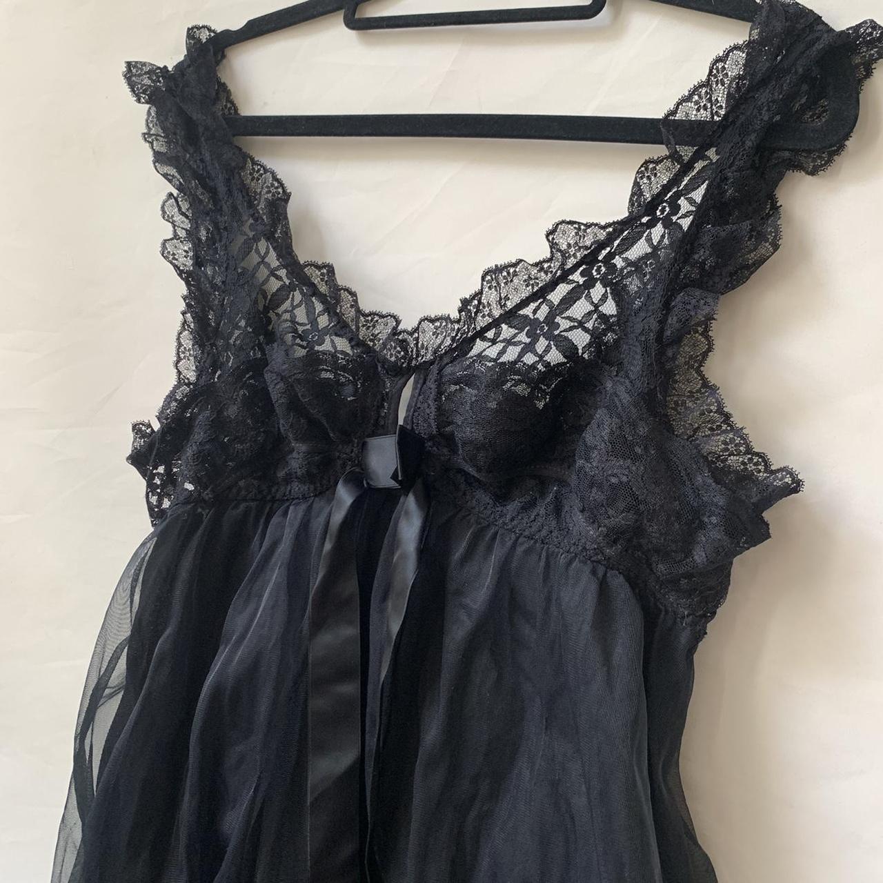 True vintage, late 80s, early 90s babydoll nylon... - Depop