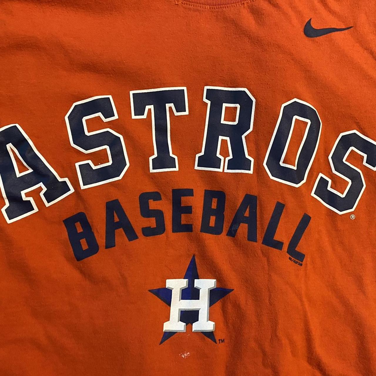 Vintage 80s Houston Astros Majestic Red Jersey Mens - Depop