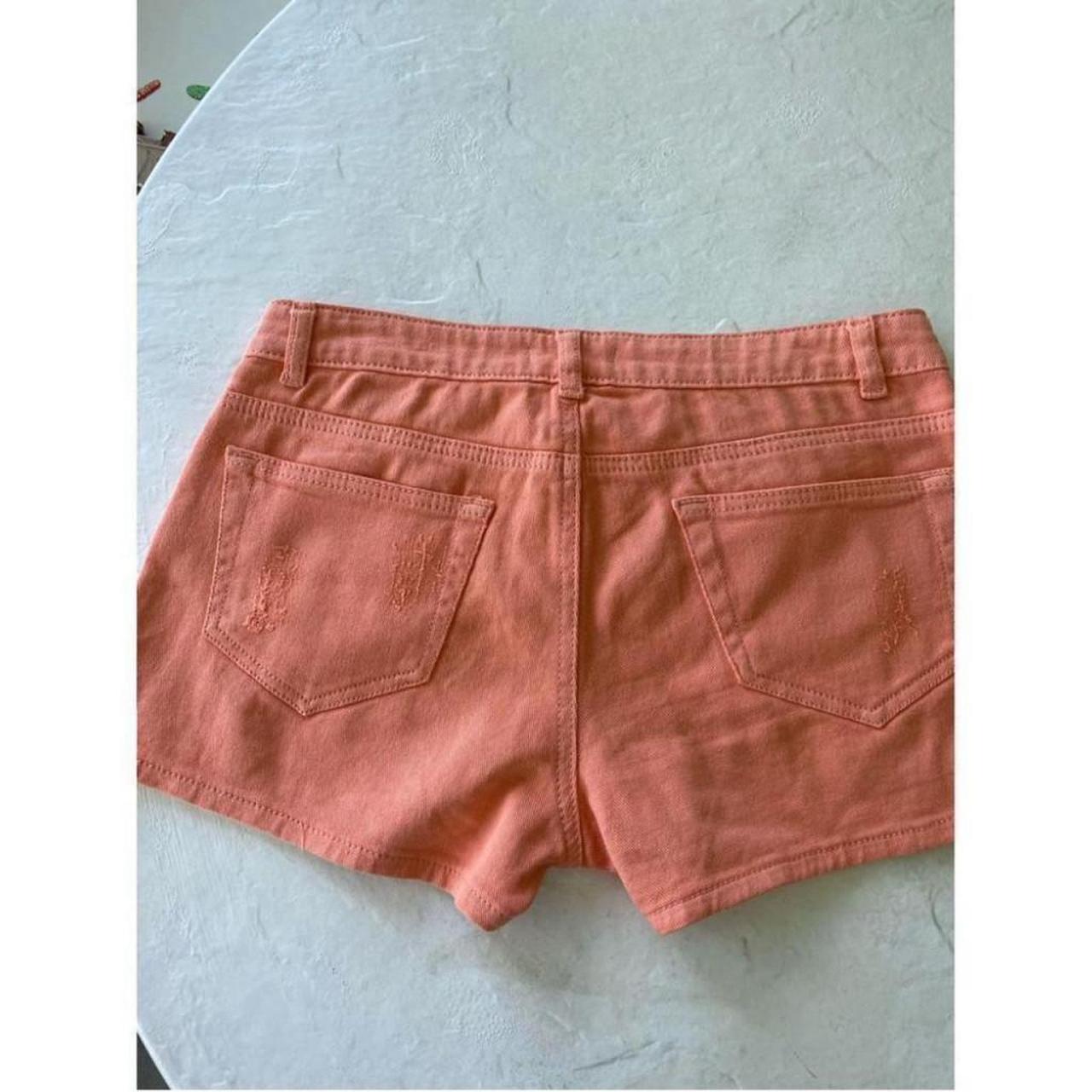 Blu Pepper Women's Orange Shorts Depop