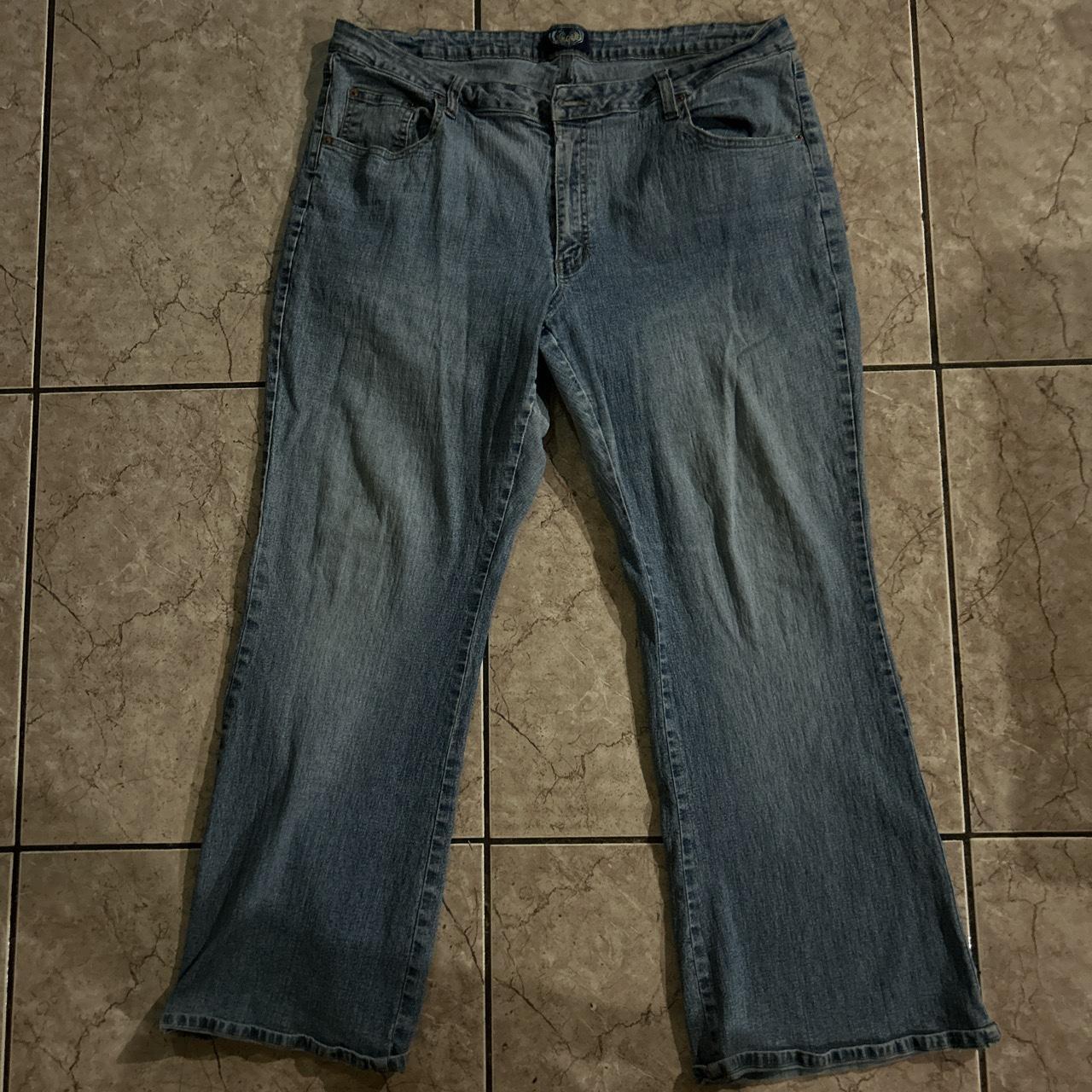 Nine West Jeans Womens 12 Mid-Rise Bootcut Zip Closure Medium Wash