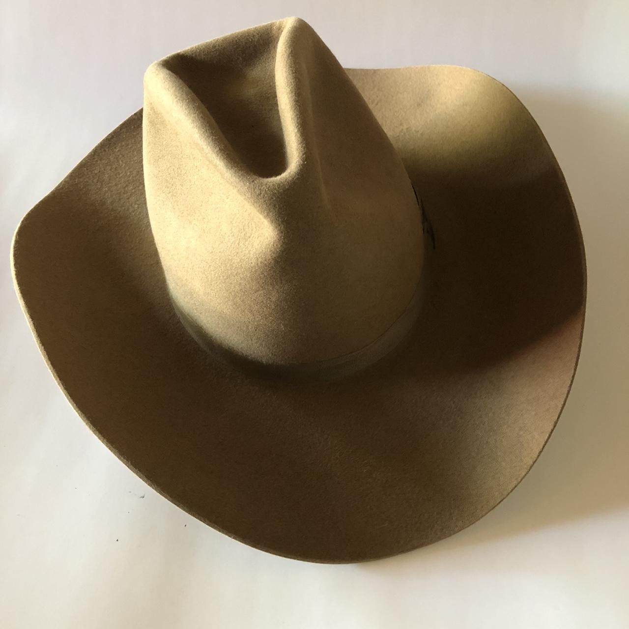 Vintage John B. Stetson Company 4X Beaver Felt Brown... - Depop