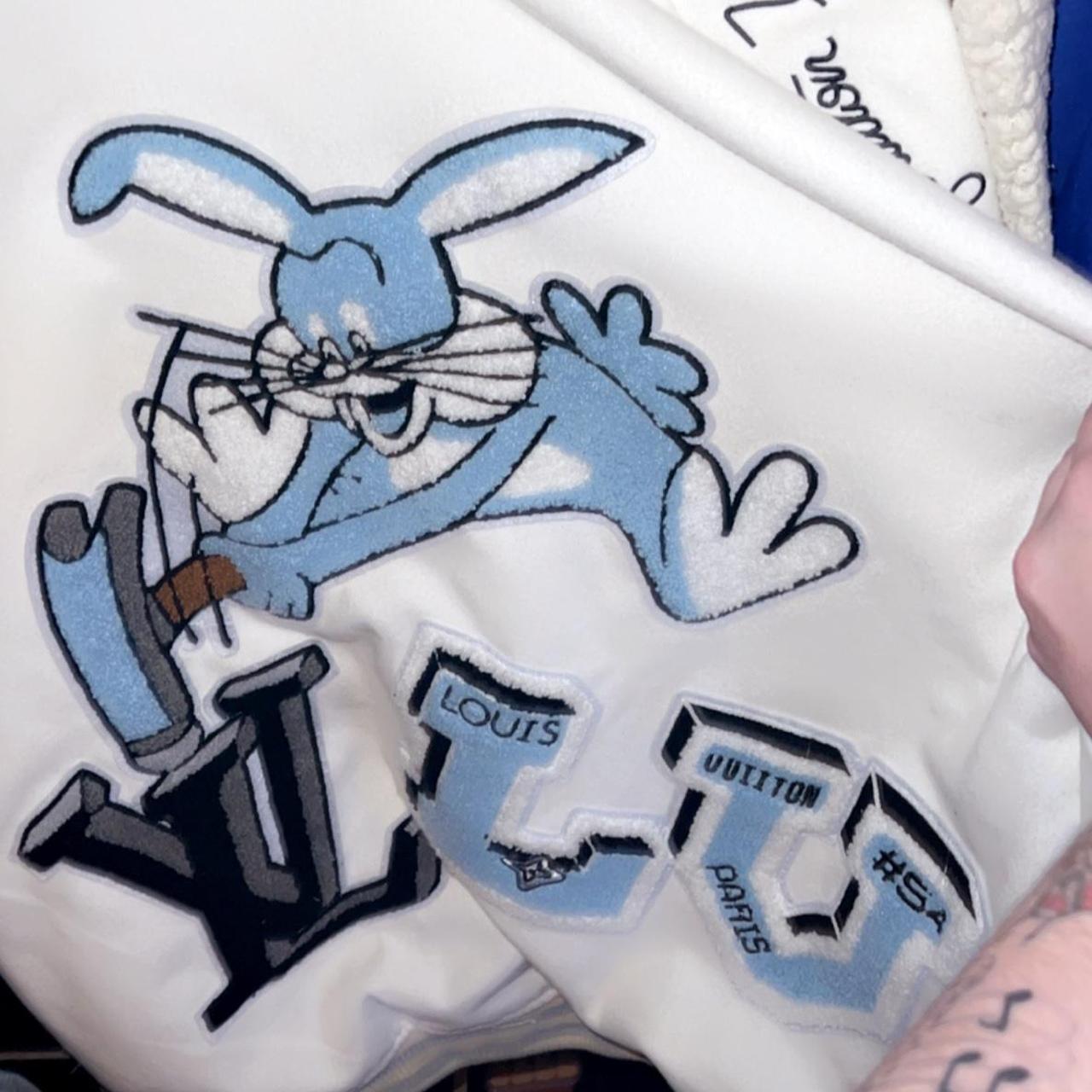 Louis Vuitton bunny T-Shirt in black and white , - Depop