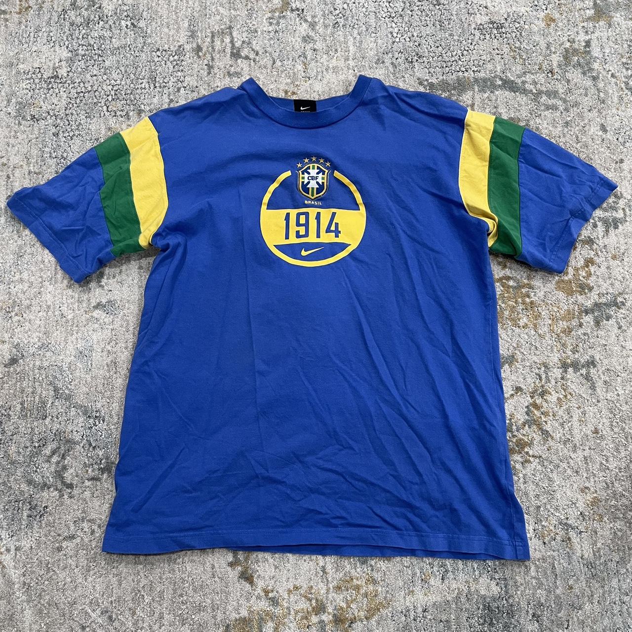 Vintage Brazil Nike center swoosh tee - Depop