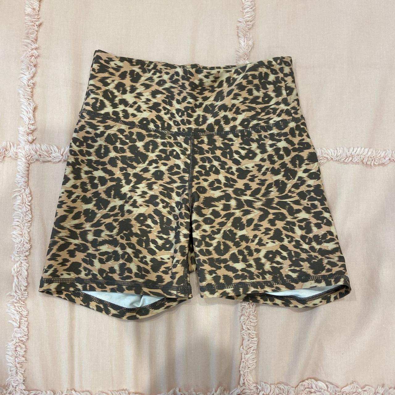 Cotton on body leopard print bike shorts Barely worn