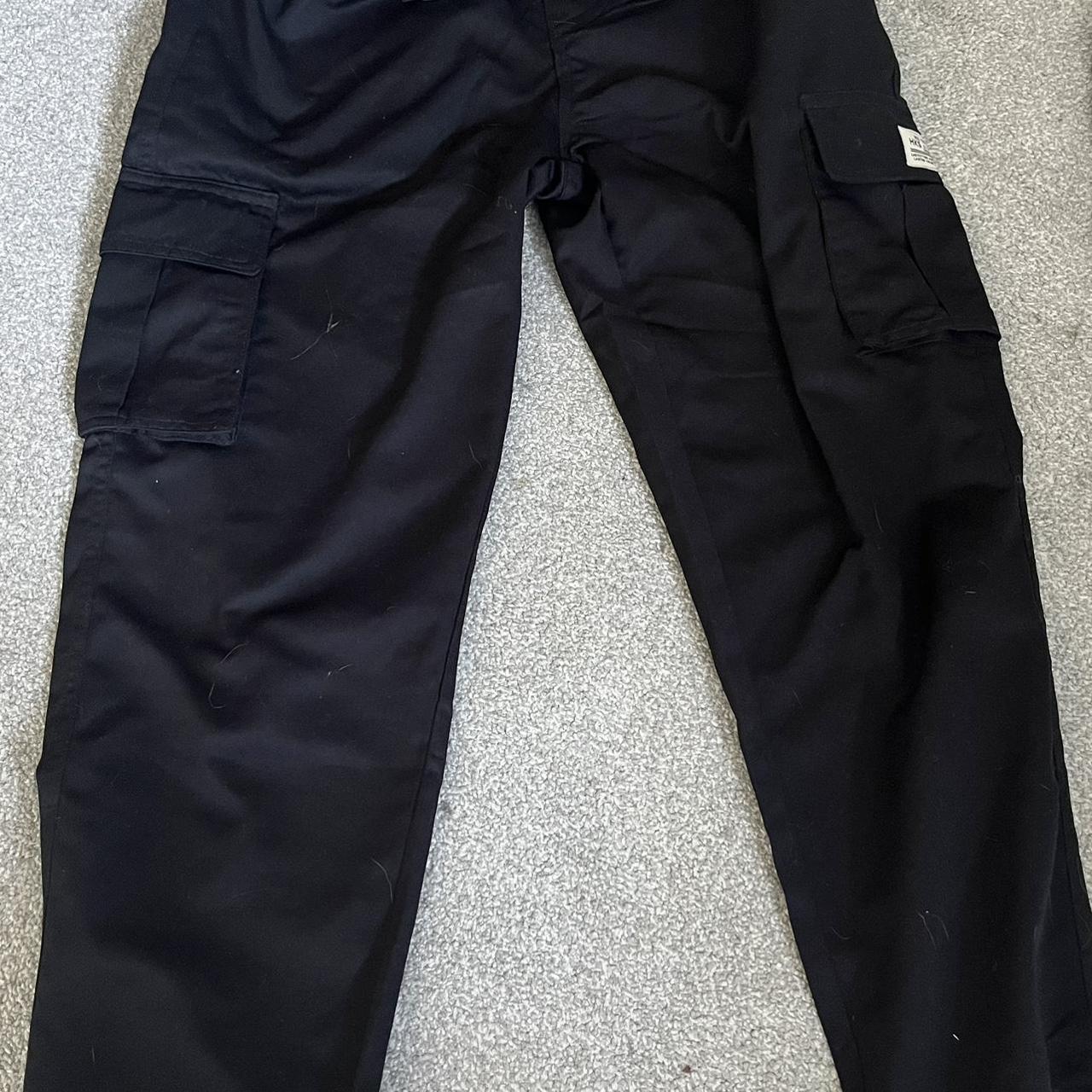 Black cargos from shein Worn only once Size XS Goes... - Depop