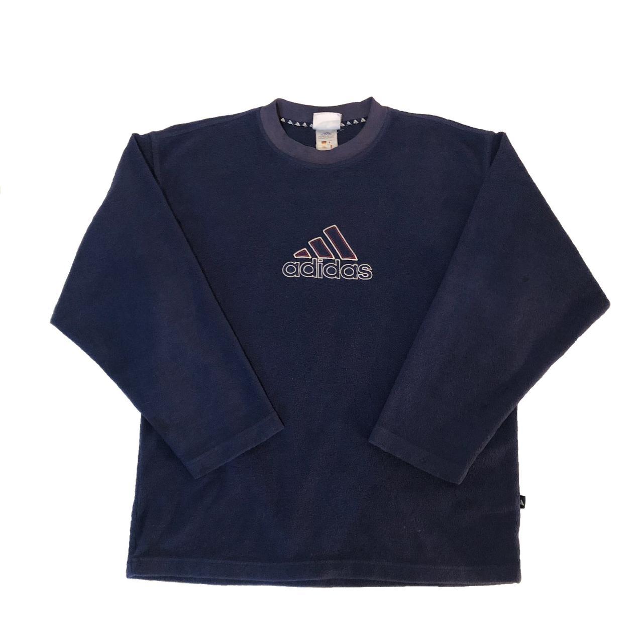 Adidas Men's Navy and Blue Sweatshirt | Depop