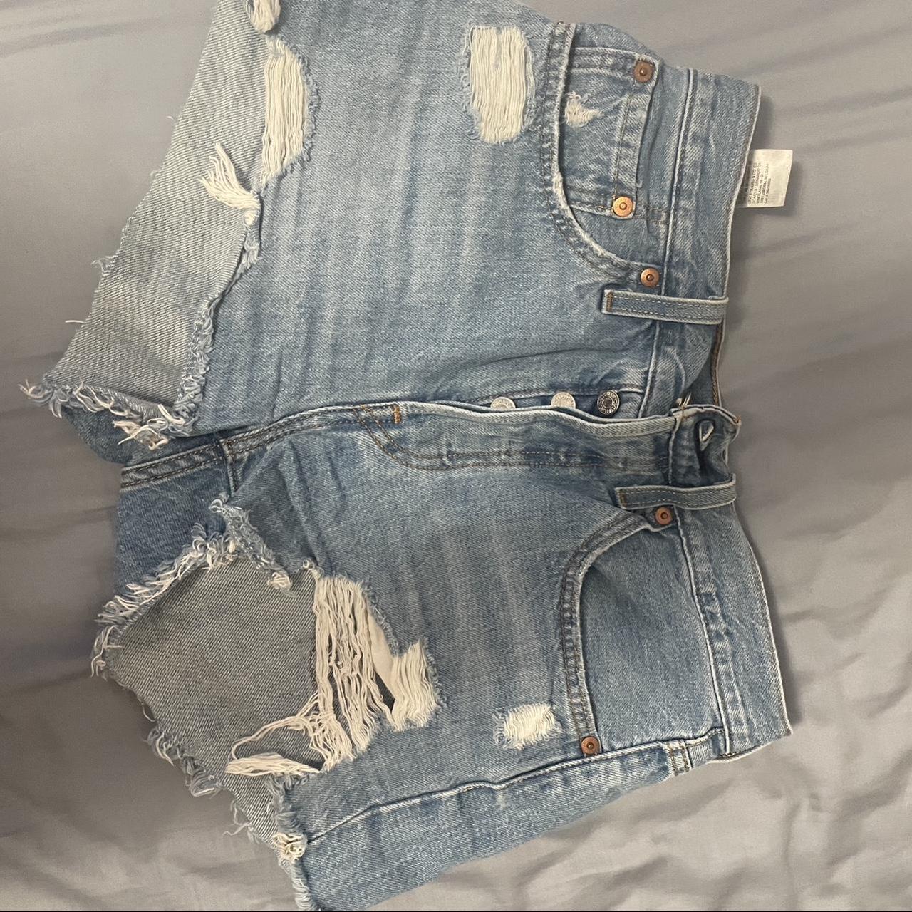 Levi S Women S Blue Shorts Depop