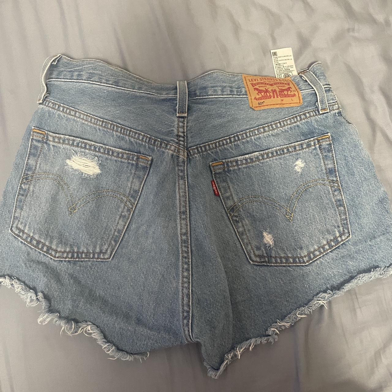 Levi S Women S Blue Shorts Depop