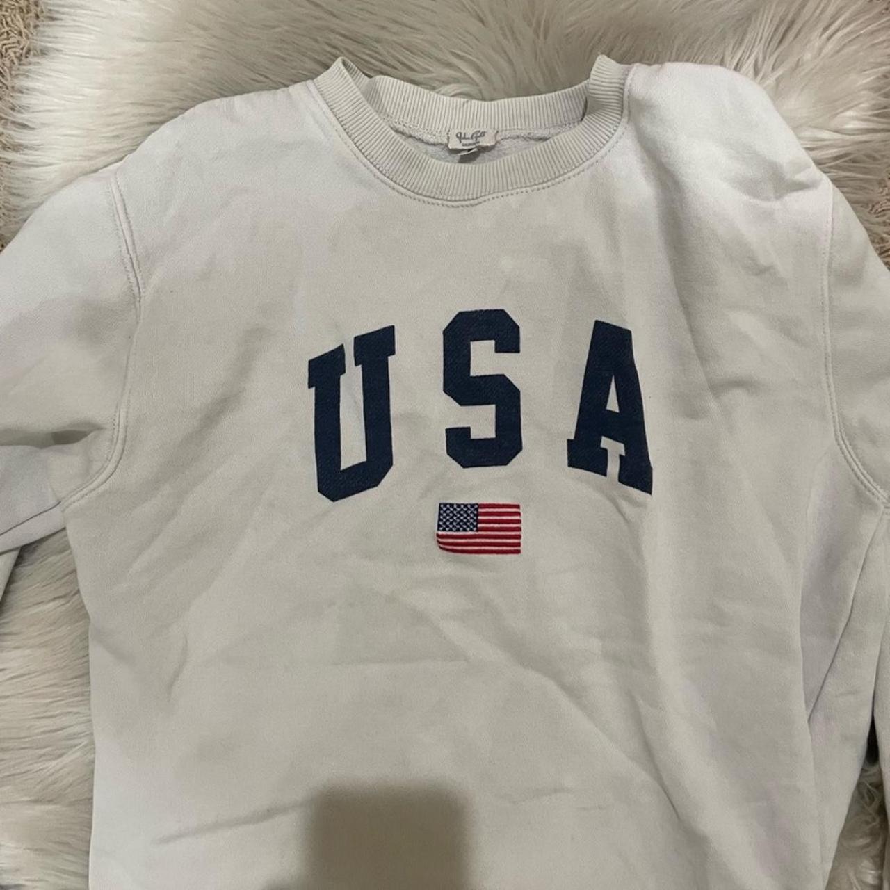 Brandy Melville oversized USA sweatshirt Depop