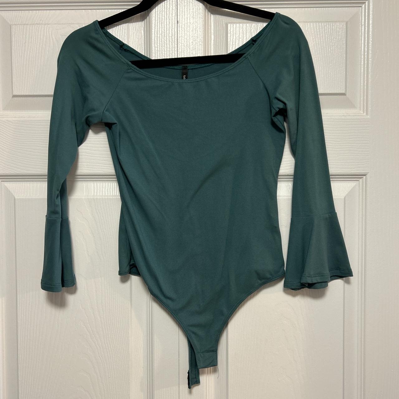 Teal Bodysuit Size: Small 🔆All measurements in - Depop