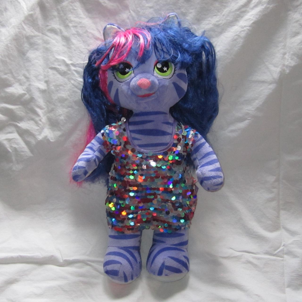 Build A Bear Honey Girls TEEGAN Cat Rock Star Sequin... - Depop