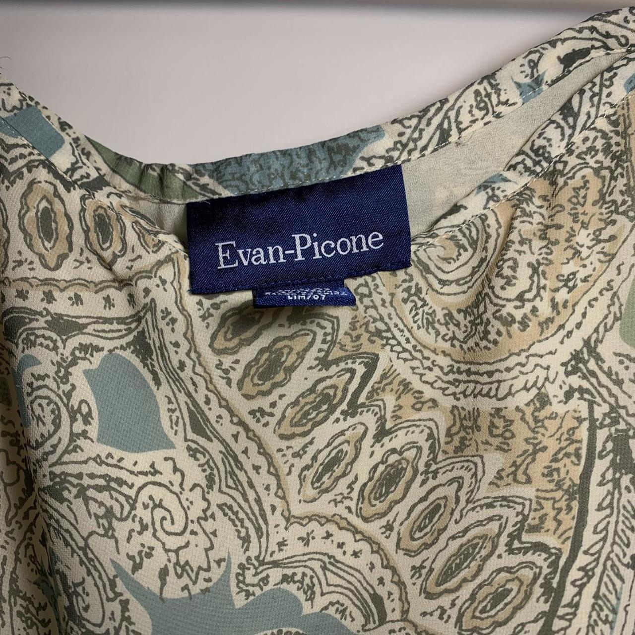 Evan Picone Women's Green and Cream Skirt (3)