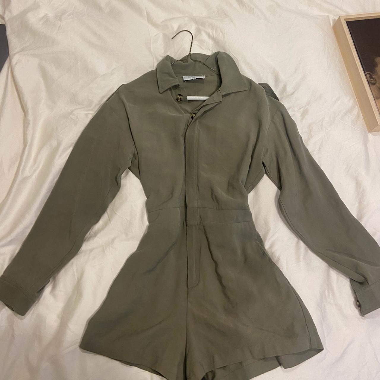 Olive green L'Academie Revolve jumpsuit, brand new... - Depop