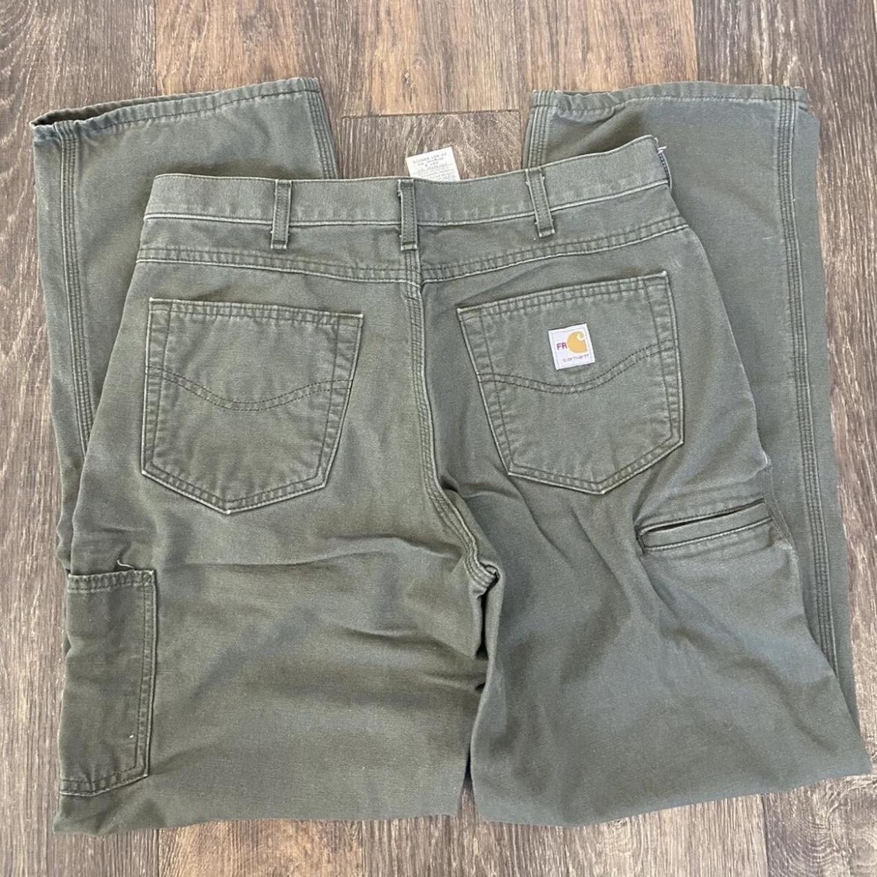 Carhartt FR Work Pants Original Fit CAT 2 22112 Fire... - Depop