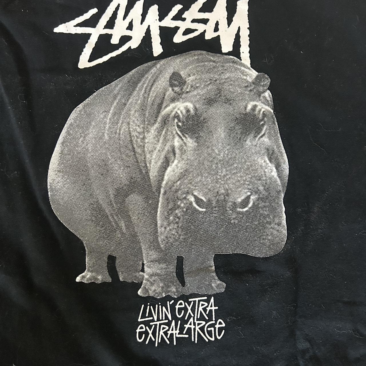 Stussy hippo shirt tag says xl but it fits like a large