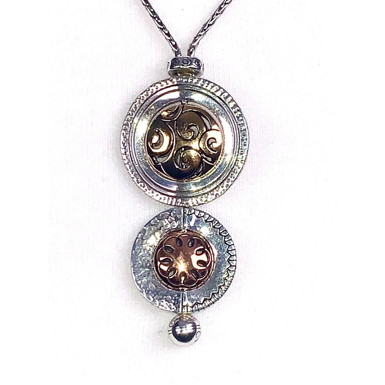 Brighton scroll buy mixed metals necklace