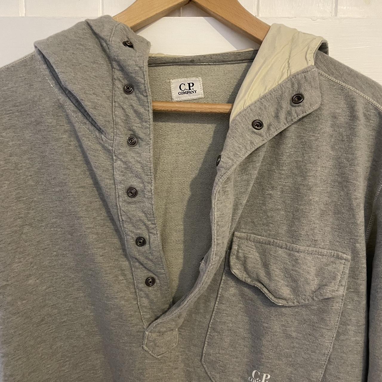 grey cp company hoodie junior