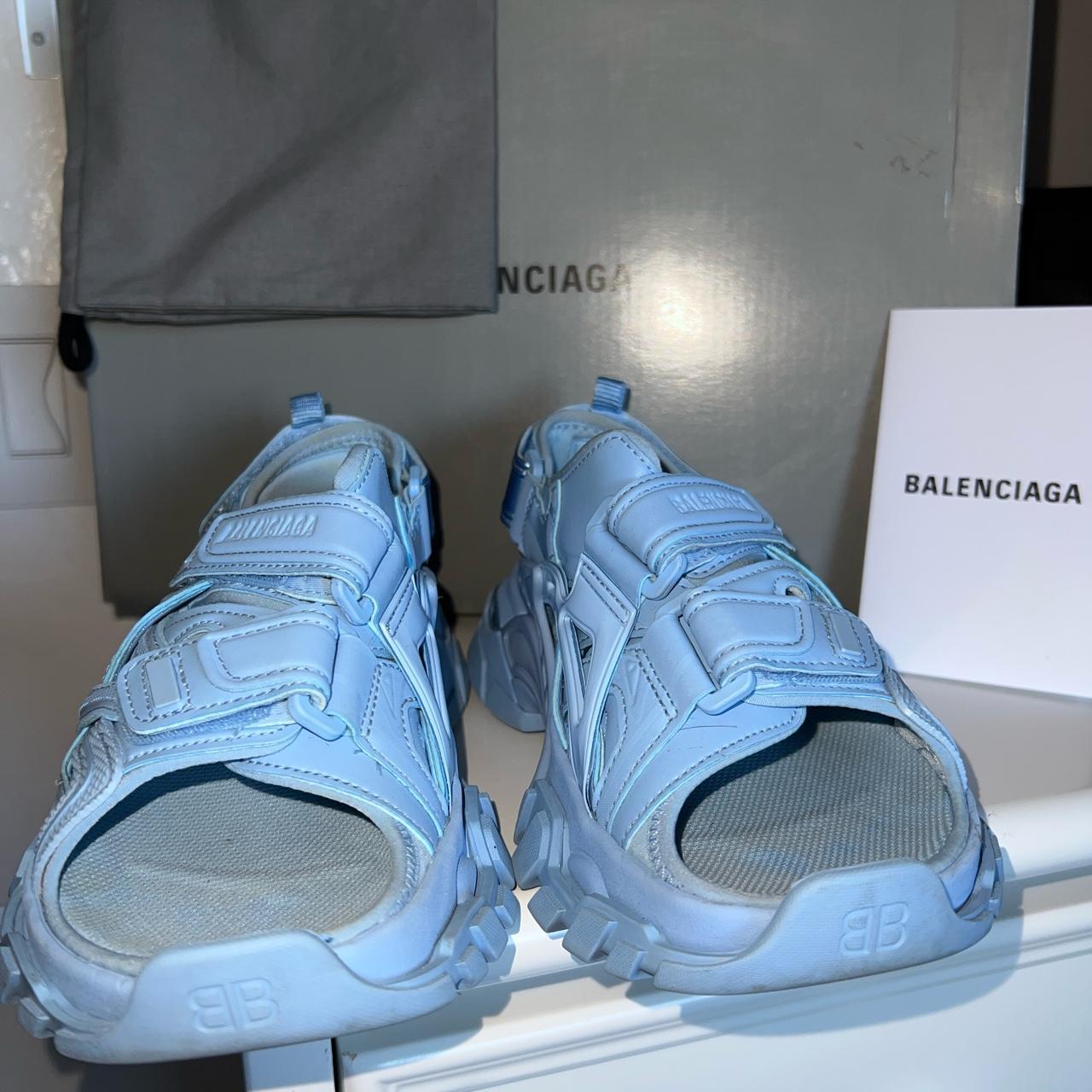 Balenciaga hot sale blue sandals