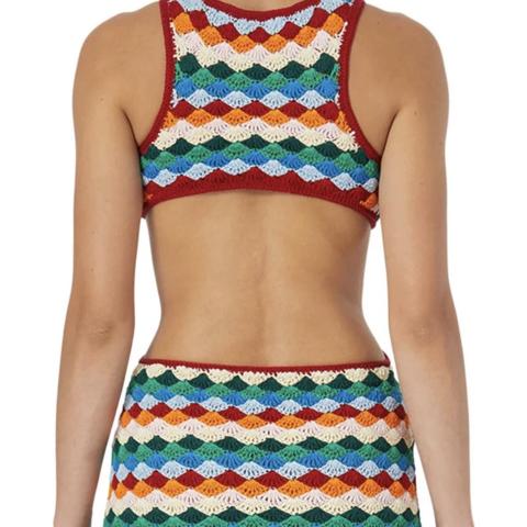 Wildfox Women's Crochet Medium Impact Sports Bra