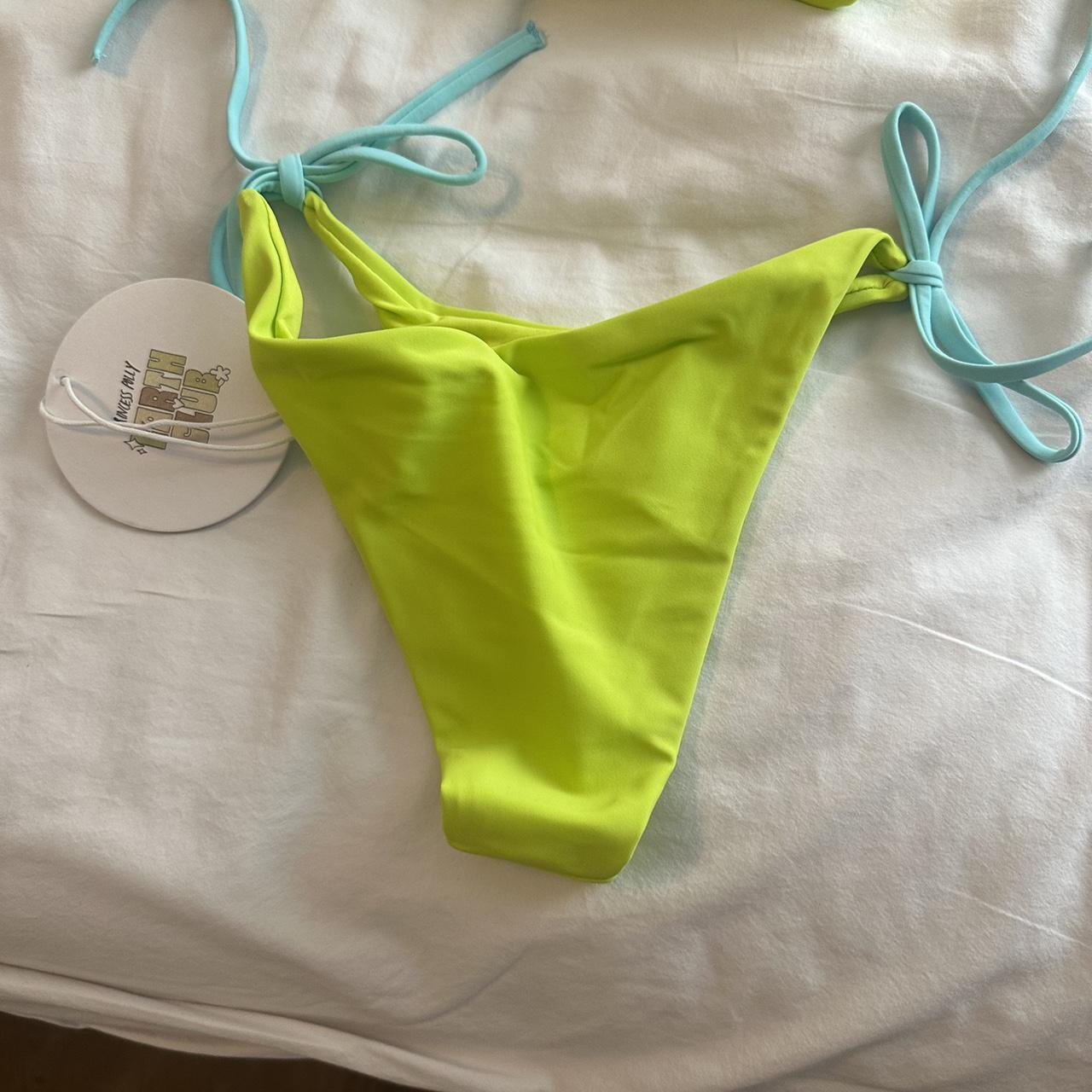 Princess Polly Women's Green and Blue Bikinis-and-tankini-sets | Depop