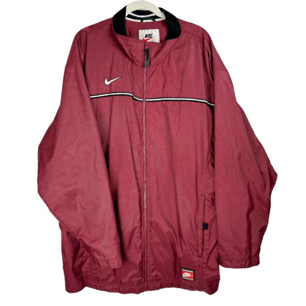 Vtg Y2K Nike Jacket, Sz XL, Maroon red, Vintage 90s/...