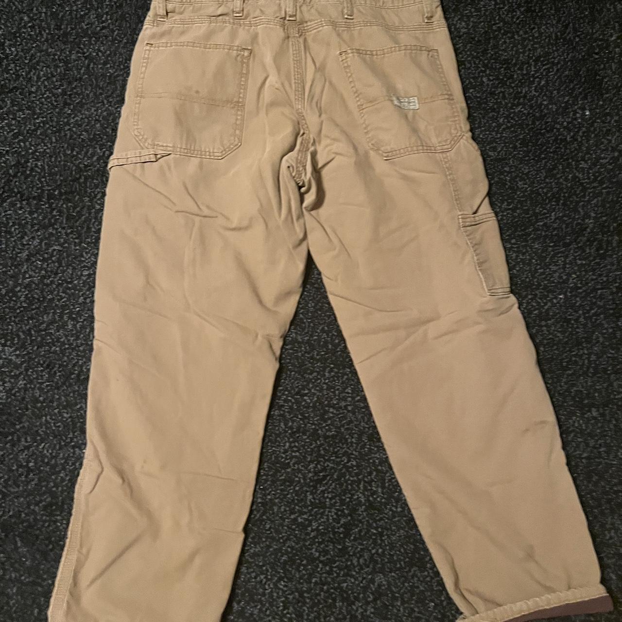 Wrangler Men's Tan Trousers | Depop