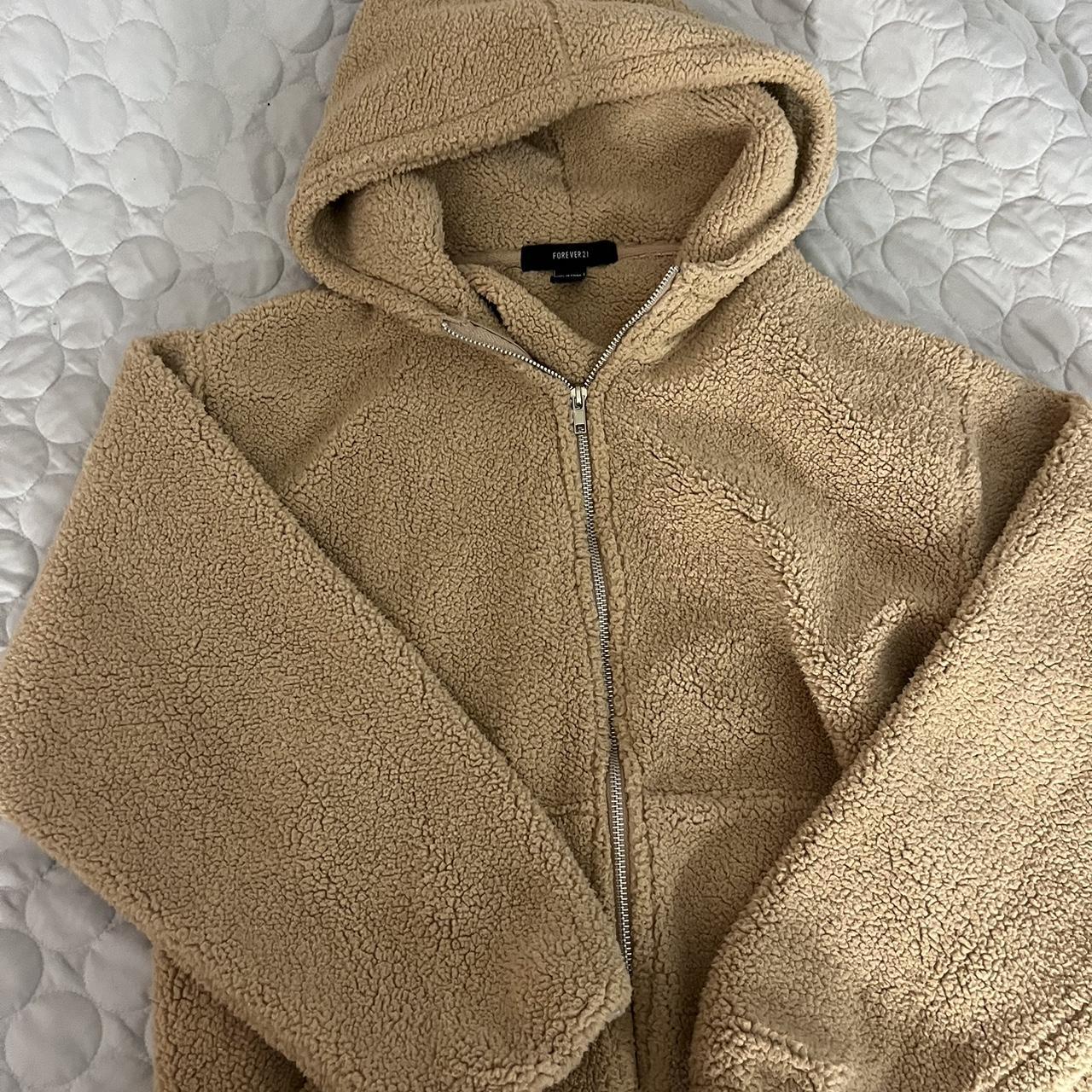 Teddy bear jacket with hoodie forever 21 online