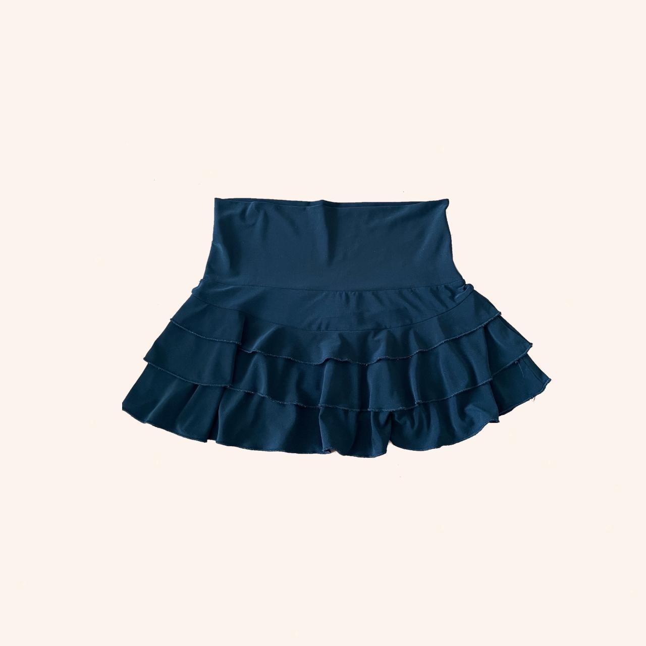 Charlotte Russe Women's Navy Skirt | Depop