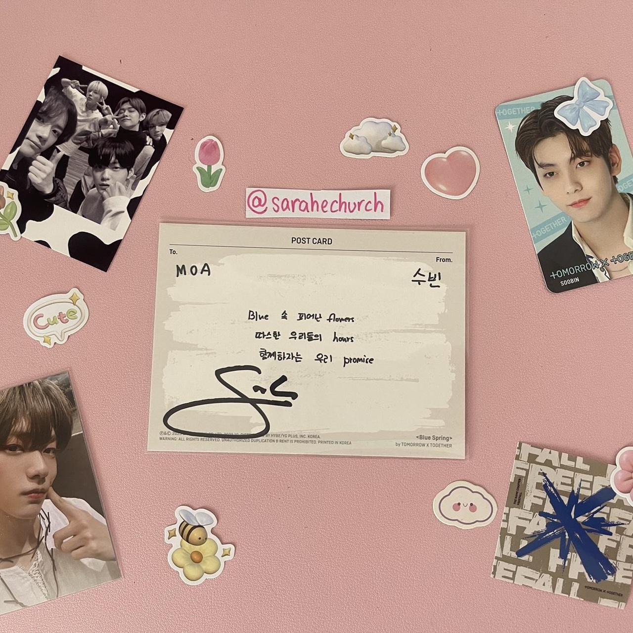 TXT Soobin SIGNED freefall postcard!! It has no | Depop