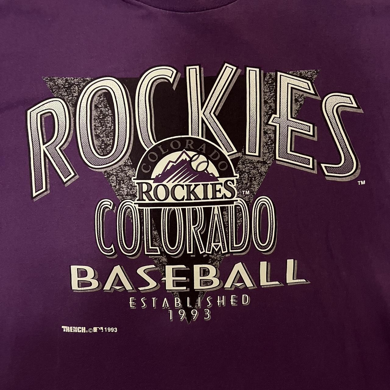 vintage 1993 Logo 7 Colorado Rockies tee. ⚾️ size - Depop