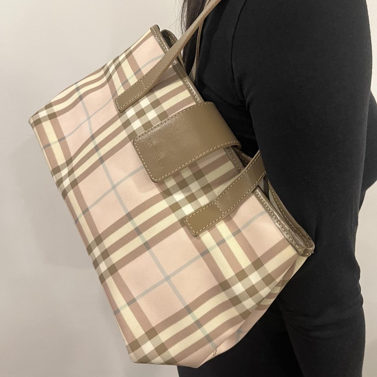 Burberry, Bags, Authentic Burberry Nova Check Tote Bag Shoulder Bag  Handbag Purse Rare Y2k